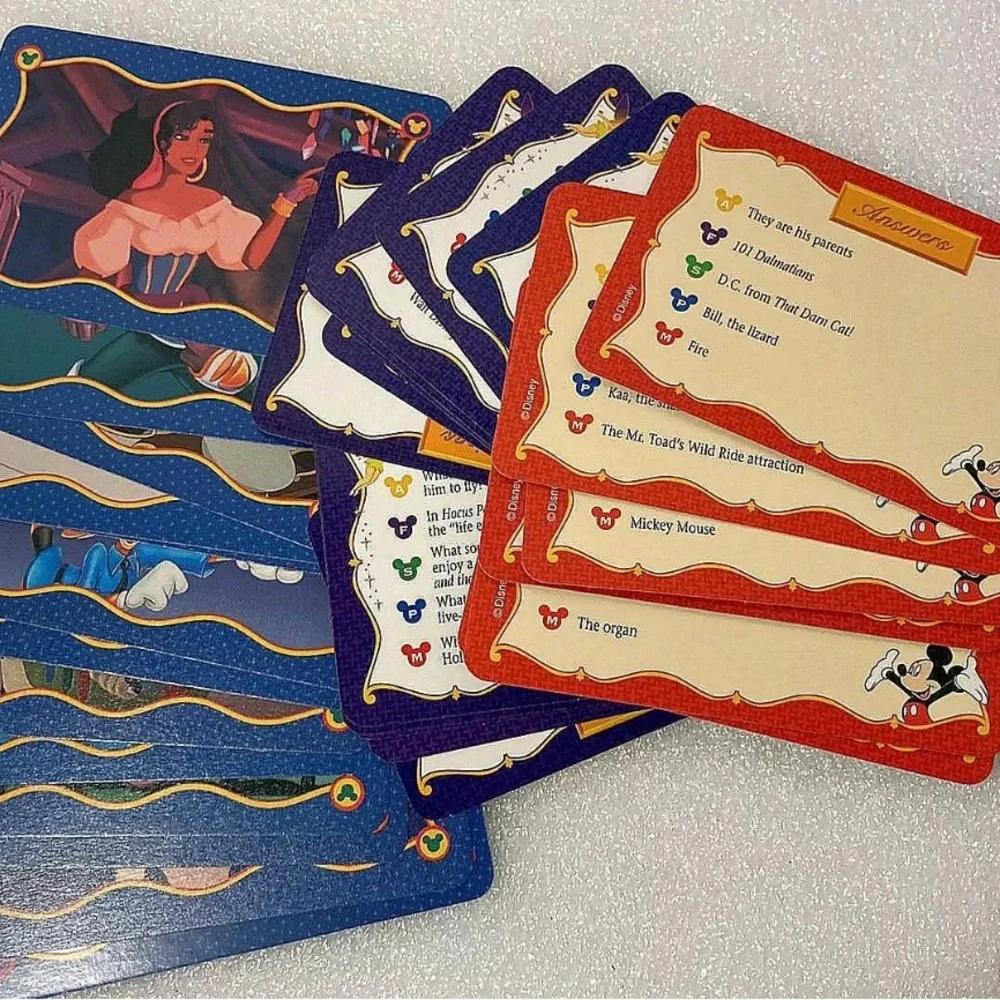 Mattel The Wonderful World Of Disney Trivia Game Cards. - Picture 3 of 4